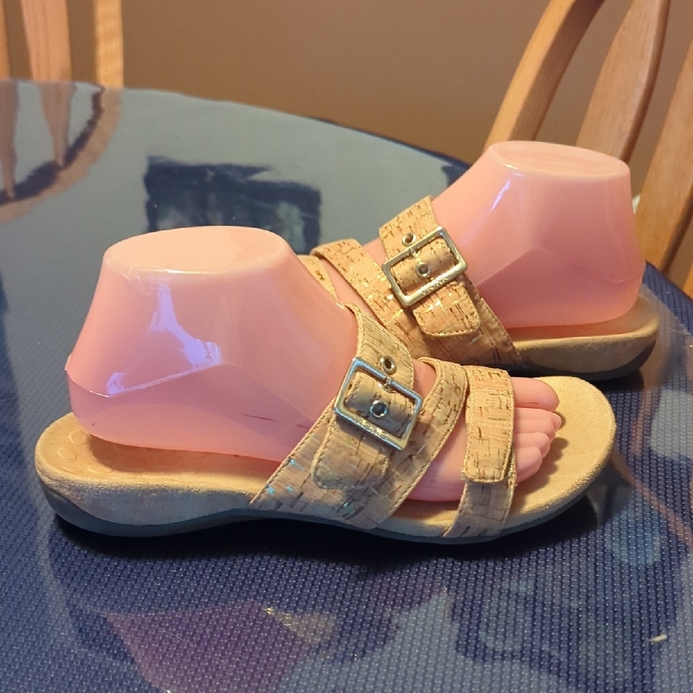 Vionic Cork Double Strap Sandals - Picture 3 of 6